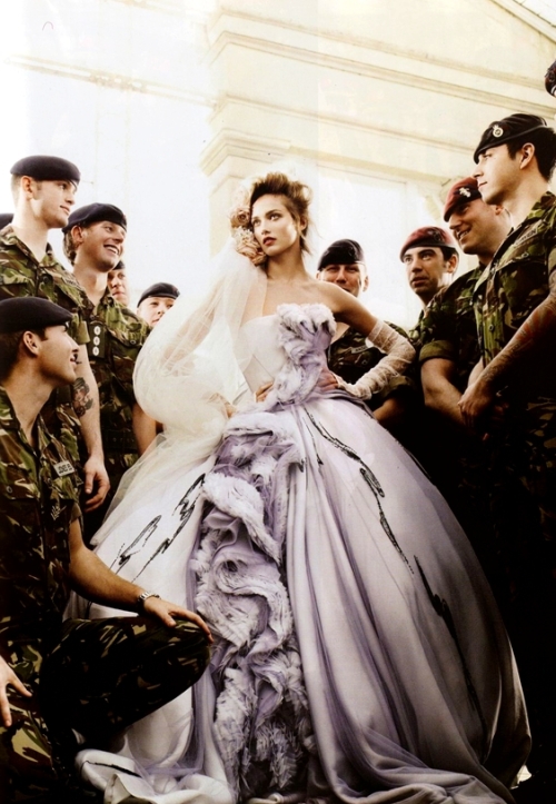 Wedding Belles: Mario Testino Vogue UK May 2011 Karmen Pedaru